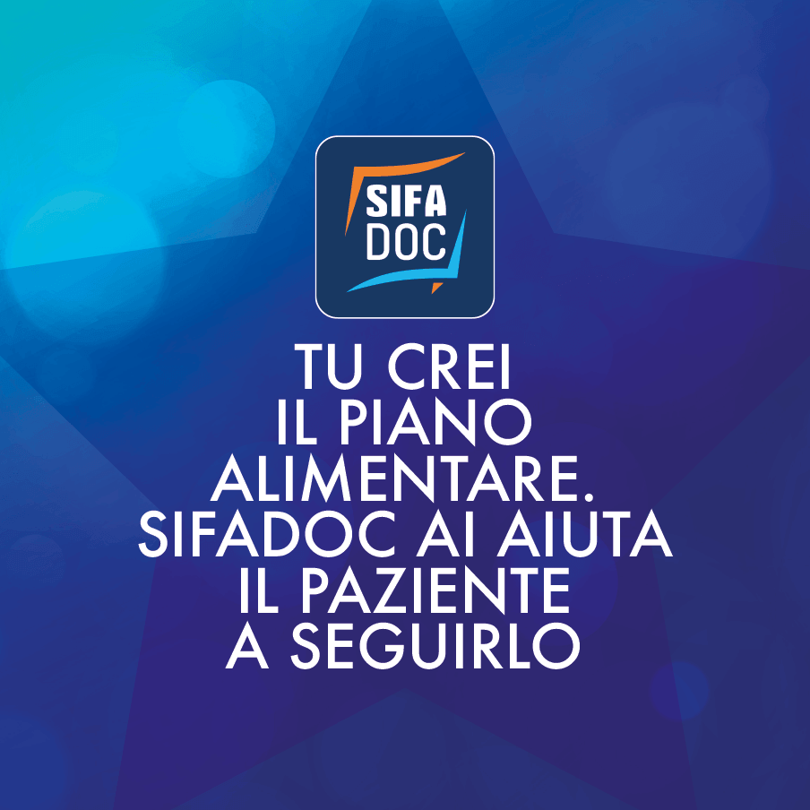 Tu crei il piano alimentare. SifaDoc AI aiuta il paziente a seguirlo.
